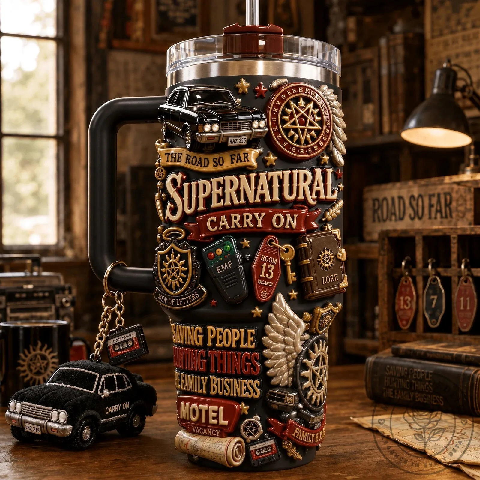 Supernatural Television Series The Road So Far Carry On Tumbler