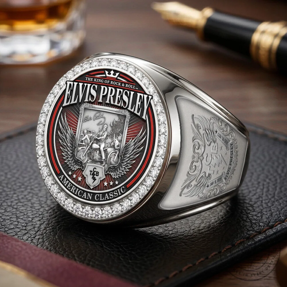 Elvis Presley The King of Rock and Roll American Classic Gold Ring 13 Elvis Presley The King of Rock and Roll American Classic Gold Ring