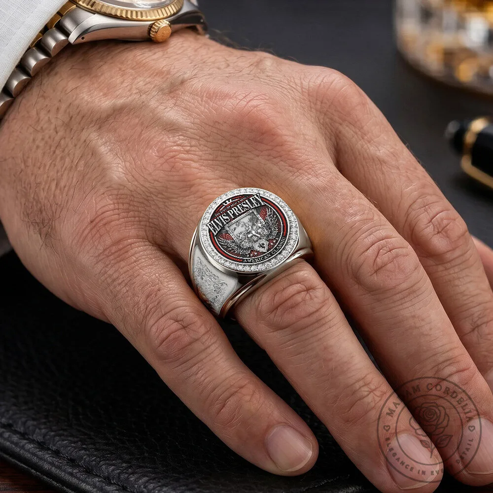 Elvis Presley The King of Rock and Roll American Classic Gold Ring 15 Elvis Presley The King of Rock and Roll American Classic Gold Ring