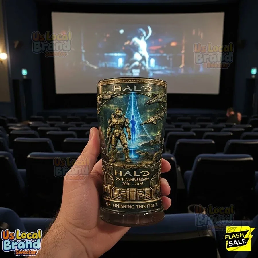 Halo 25th Anniversary Master Chief Science Fiction Video Game Drinking Glass 3 Halo 25th Anniversary Master Chief Science Fiction Video Game Drinking Glass