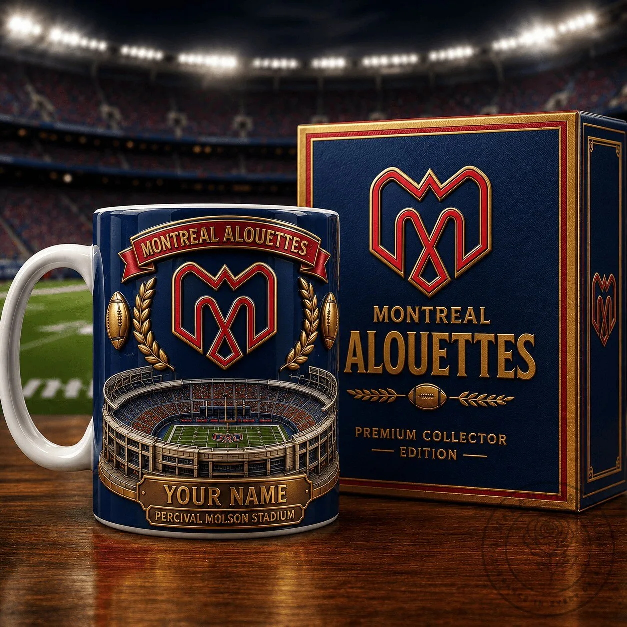 Montreal Alouettes Football Team Percival Molson Stadium Ceramic Mug 1 Montreal Alouettes Football Team Percival Molson Stadium Ceramic Mug
