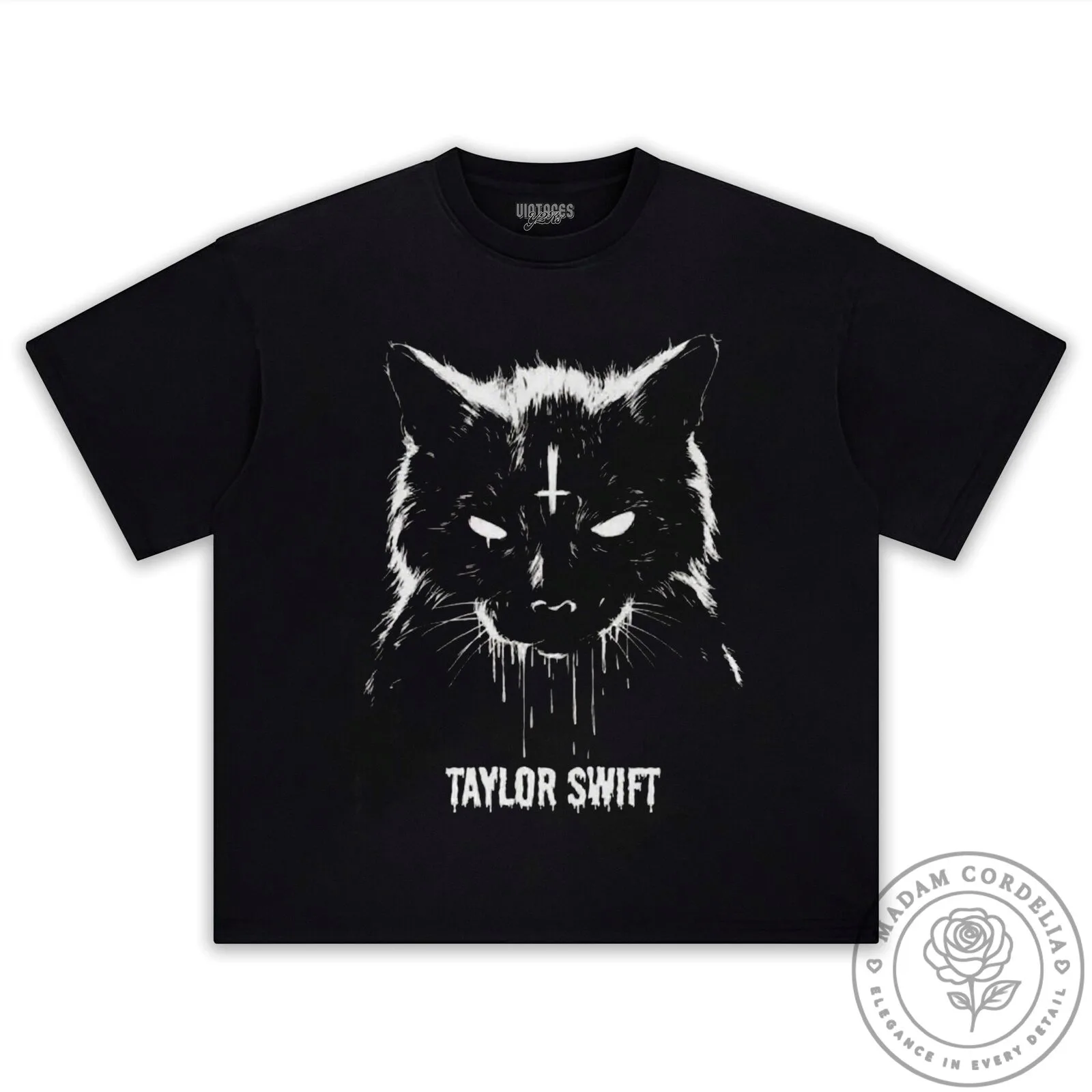 Taylor Swift Black Cat Graphic T-Shirt