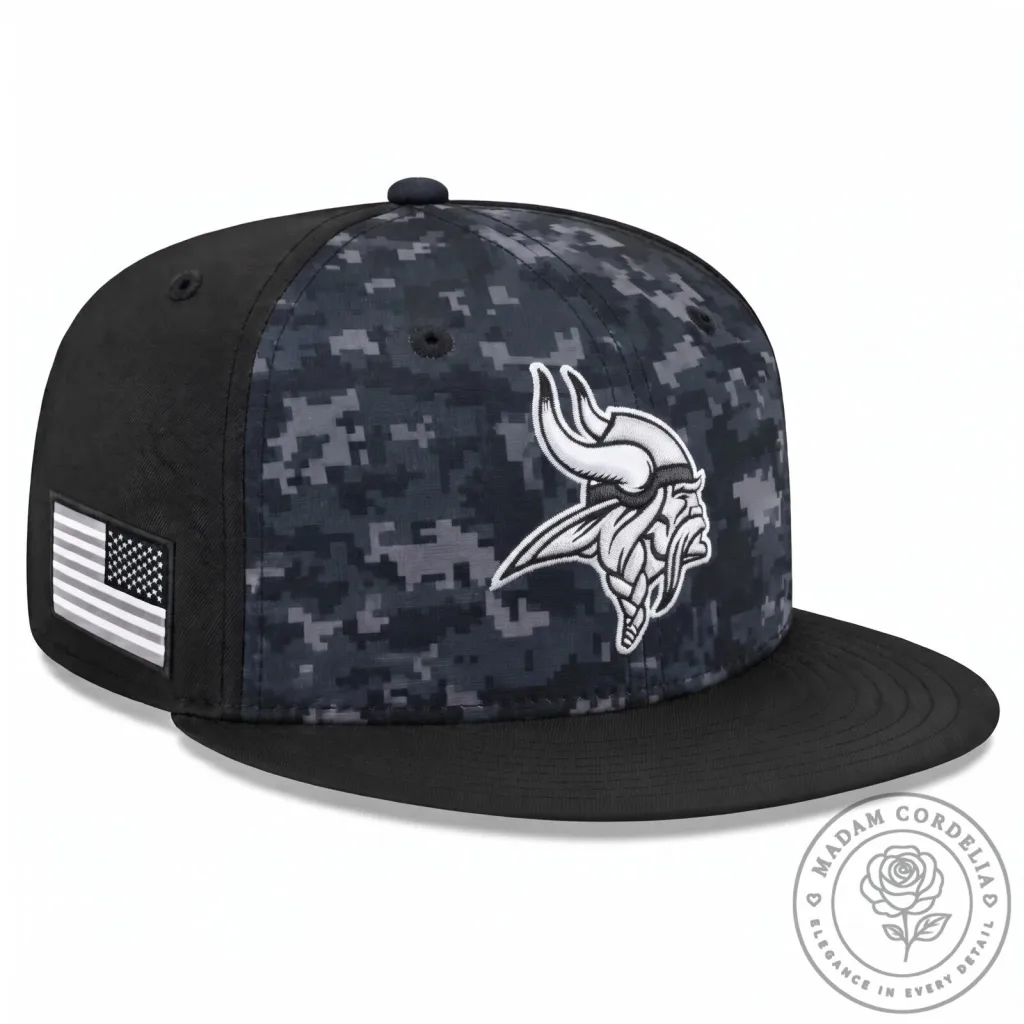 Minnesota Vikings Salute To Service Digital Camouflage Snapback Cap Hat Minnesota Vikings Salute To Service Digital Camouflage Snapback Cap Hat