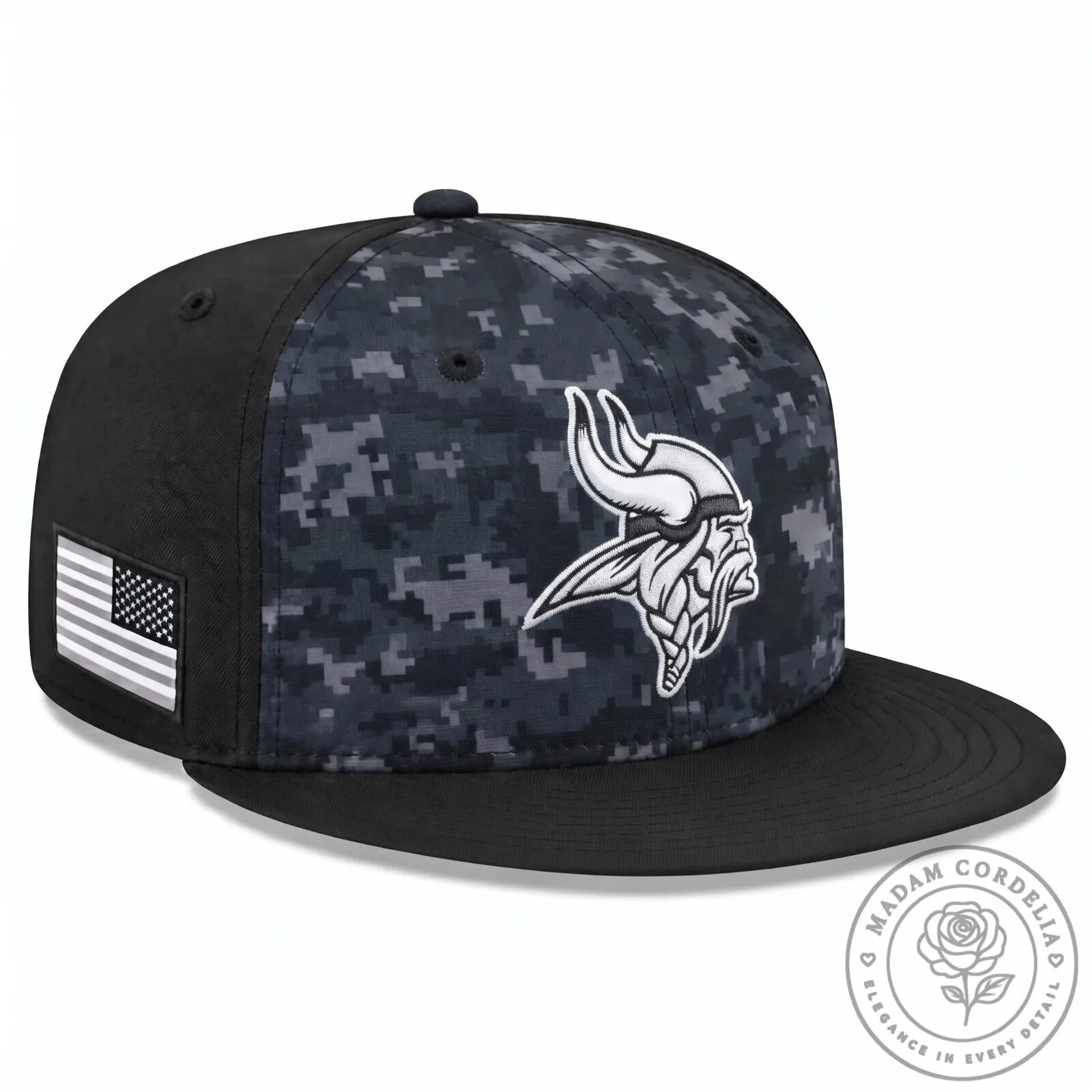 Minnesota Vikings Salute To Service Digital Camouflage Snapback Cap Hat 2 Minnesota Vikings Salute To Service Digital Camouflage Snapback Cap Hat