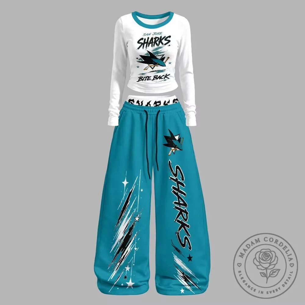 San Jose Sharks "Bite Back" Long-Sleeve Shirt and Pants Set