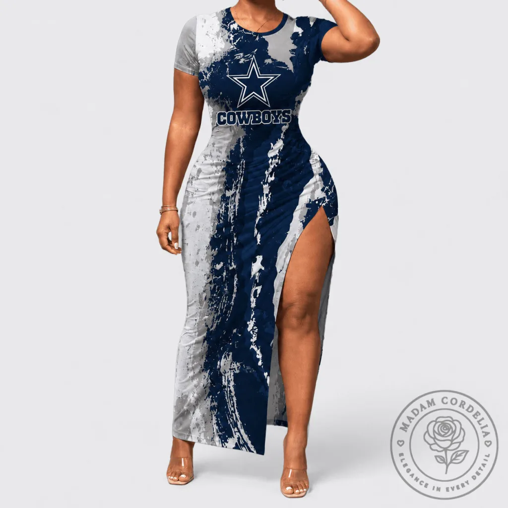 Dallas Cowboys National Football League Paint Splash Women's Bodycon Dress Dallas Cowboys National Football League Paint Splash Women's Bodycon Dress