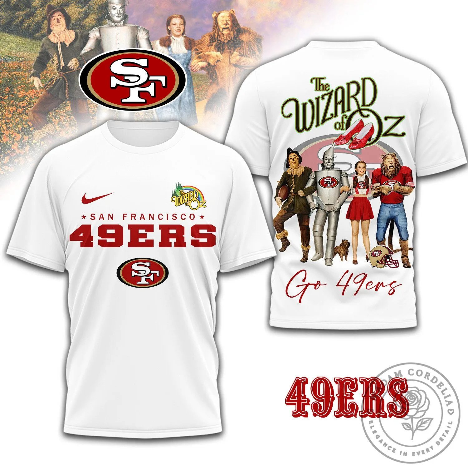 San Francisco 49ers The Wizard Of Oz Football Team T-Shirt