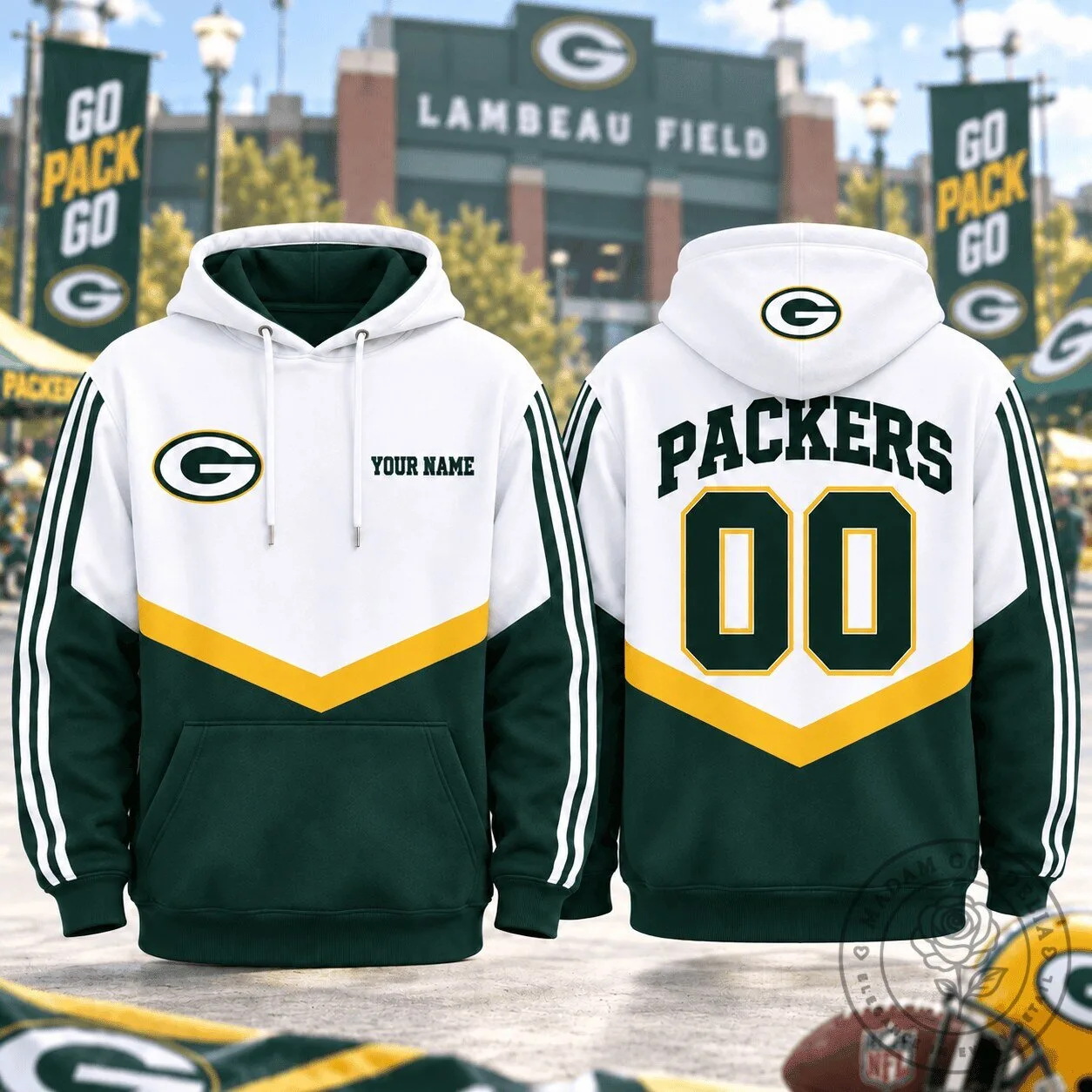 Custom Game Day Fan Hoodie for Green Bay Packers Supporters