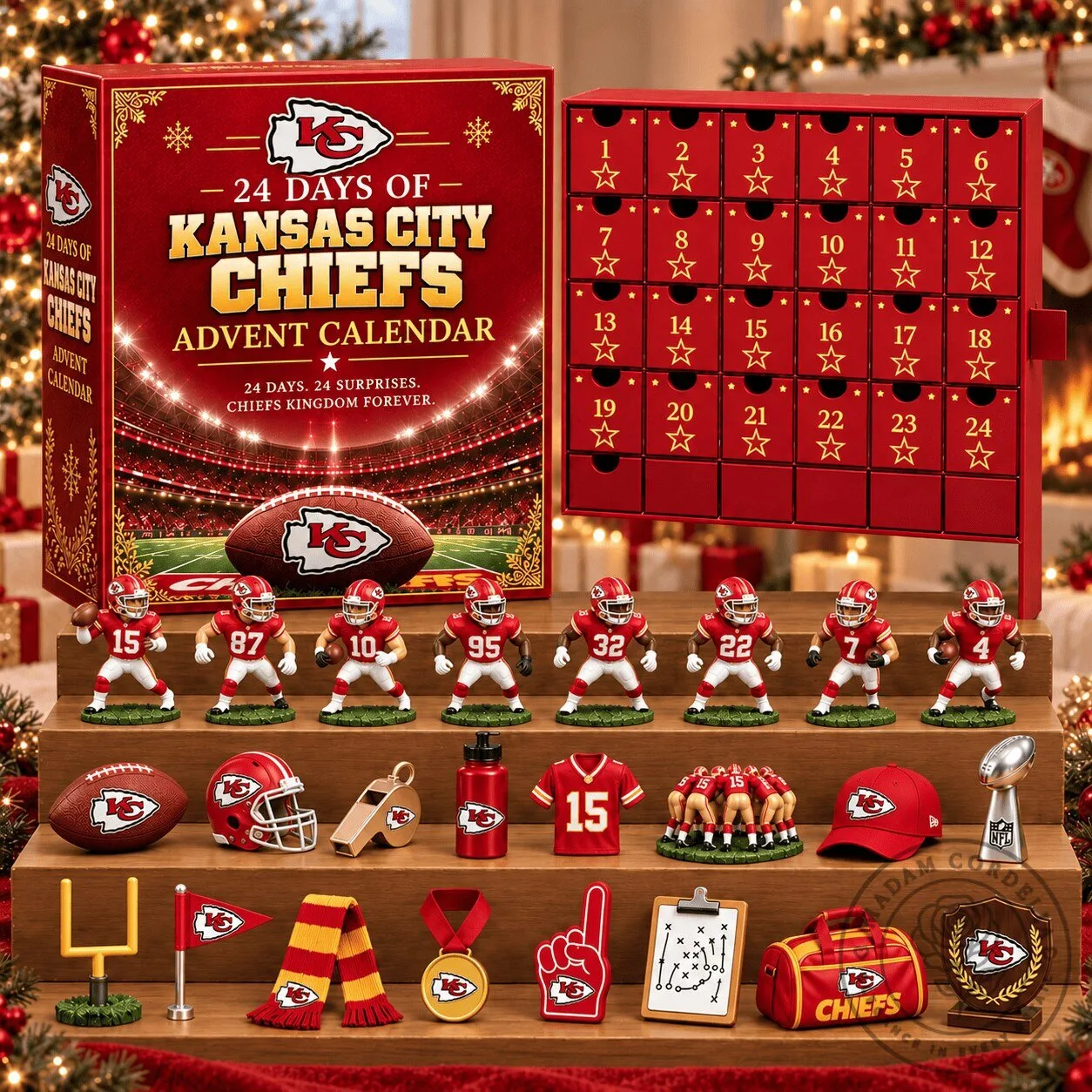 Kansas City Chiefs National Football League Advent Calendar Christmas Gift