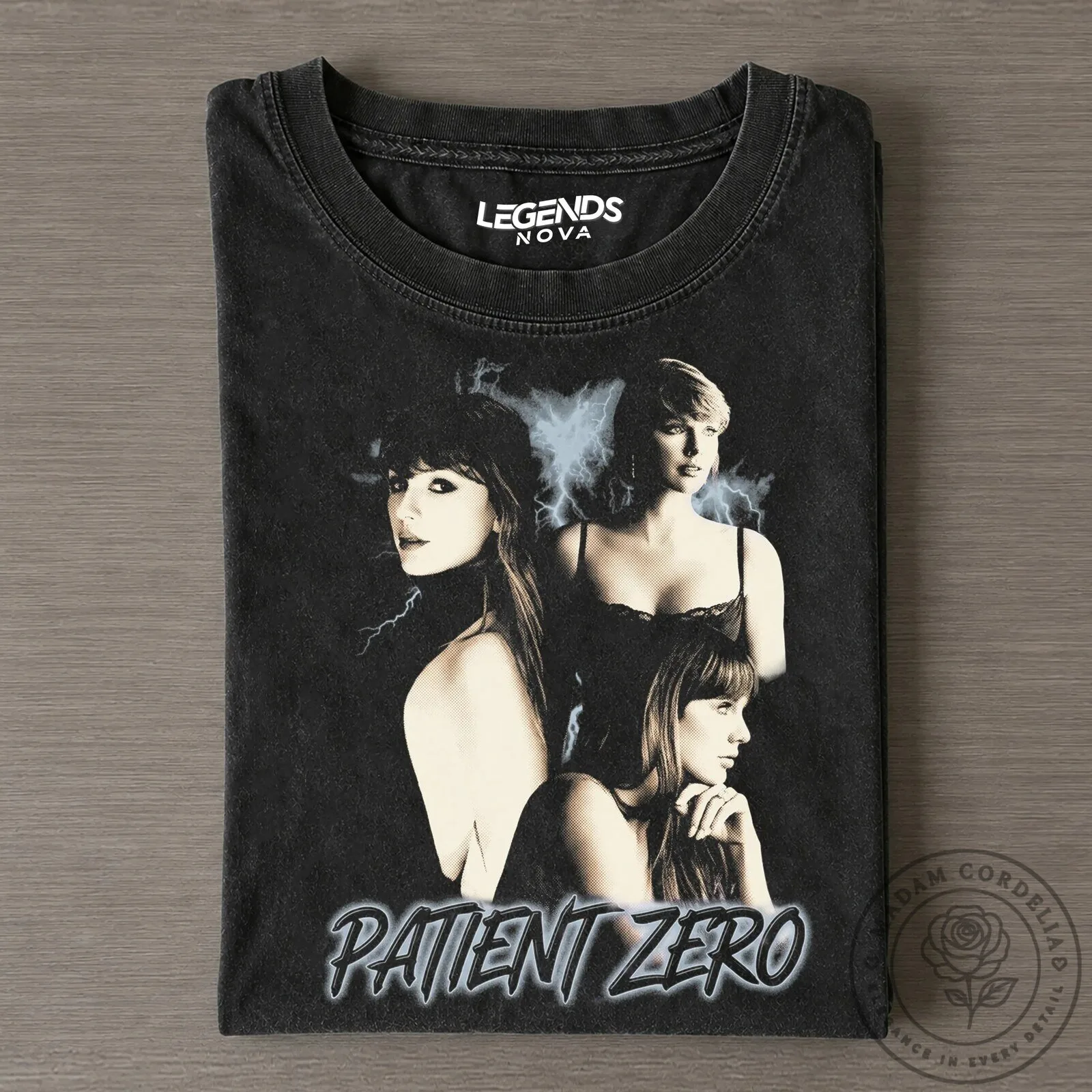 Taylor Swift Patient Zero Black Graphic T-Shirt