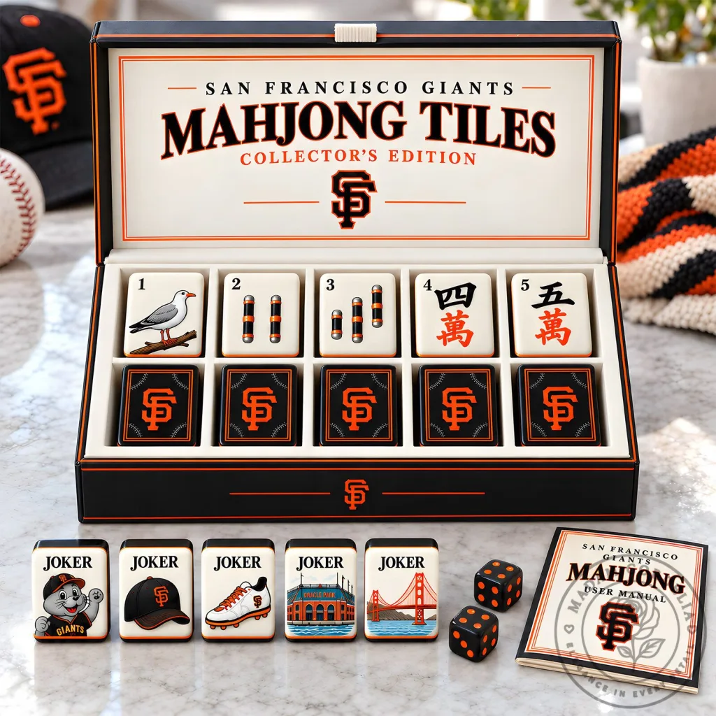 San Francisco Giants Mahjong Tiles Set Collector's Edition San Francisco Giants Mahjong Tiles Set Collector's Edition