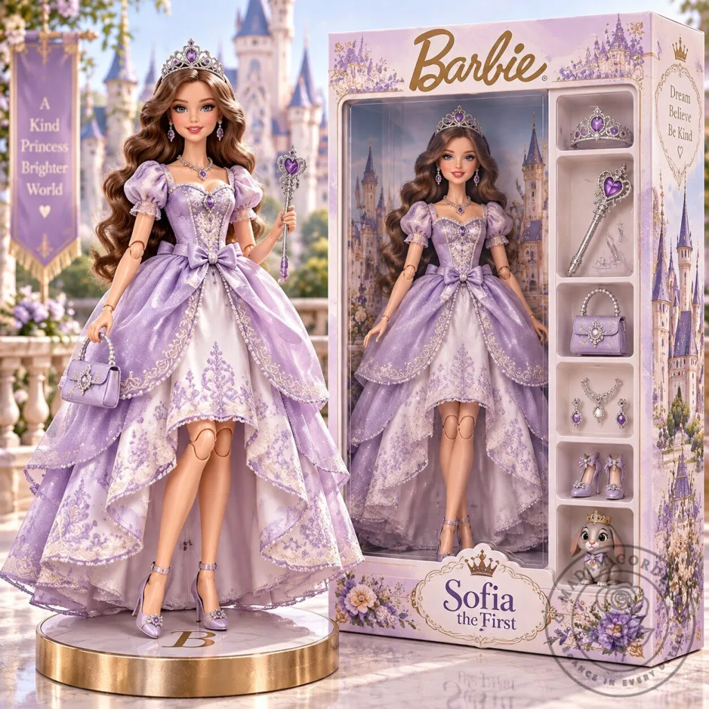 Barbie Sofia the First Dream Believe Be Kind Princess Commemorative Figure Barbie Sofia the First Dream Believe Be Kind Princess Commemorative Figure