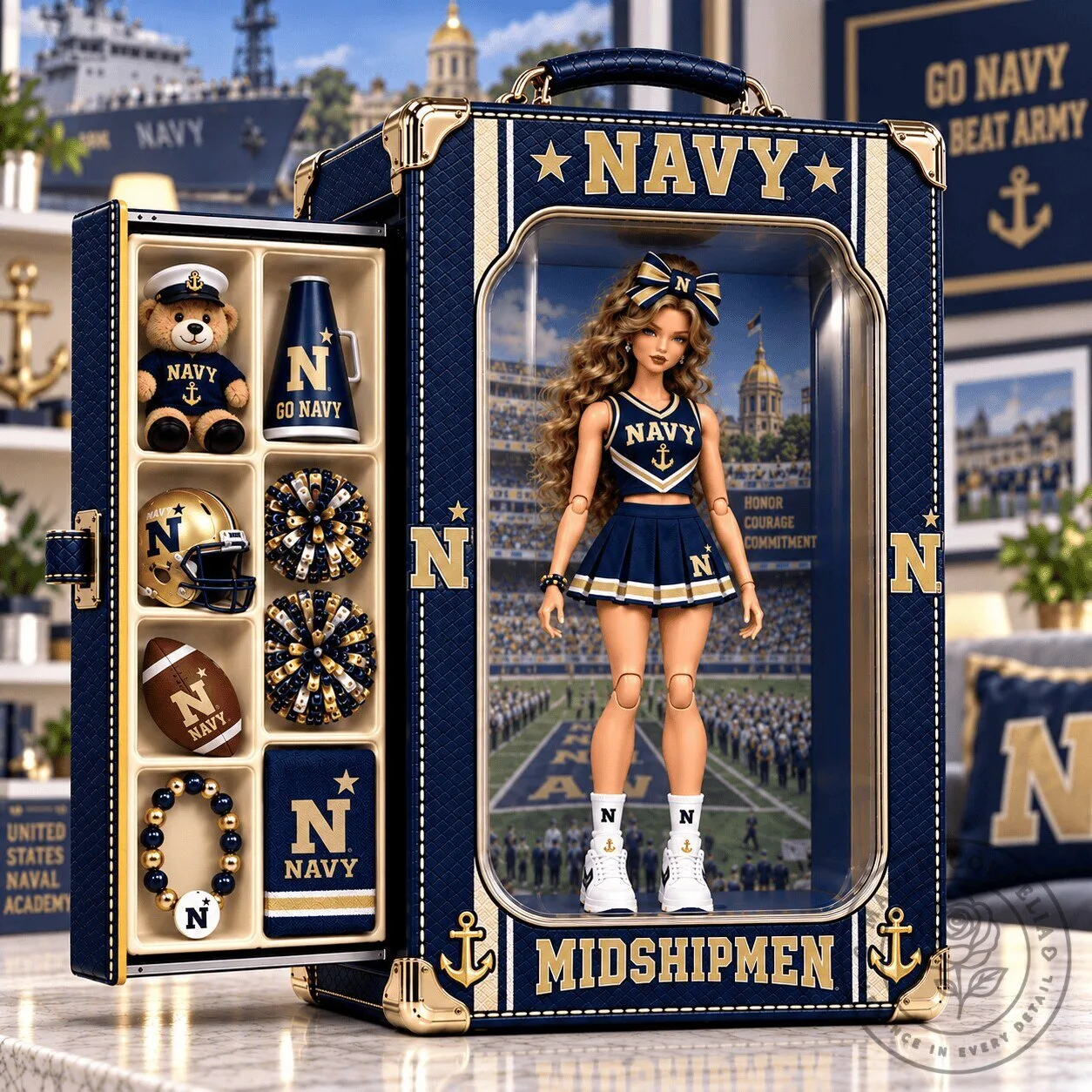 United States Naval Academy Midshipmen Commemorative Fashion Doll Set