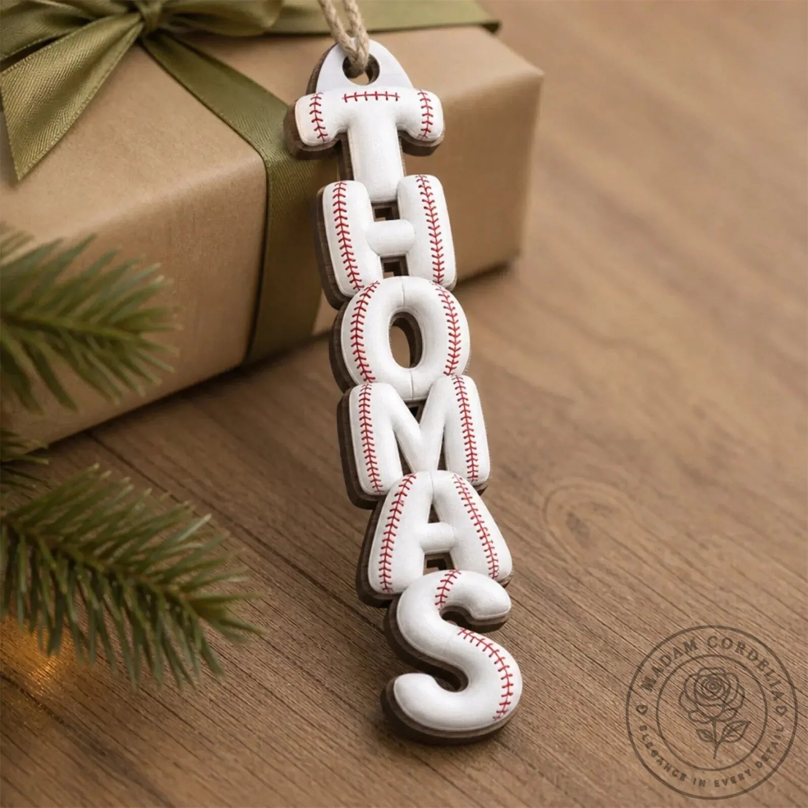 Personalized Sports Ball Letter Name Christmas Tree Ornament 11 Personalized Sports Ball Letter Name Christmas Tree Ornament