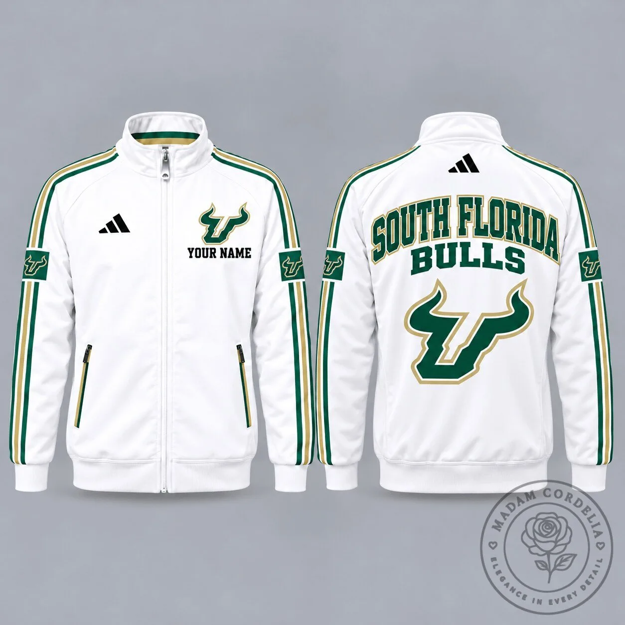South Florida Bulls Personalized Full-Zip Casual Jacket 1 South Florida Bulls Personalized Full-Zip Casual Jacket