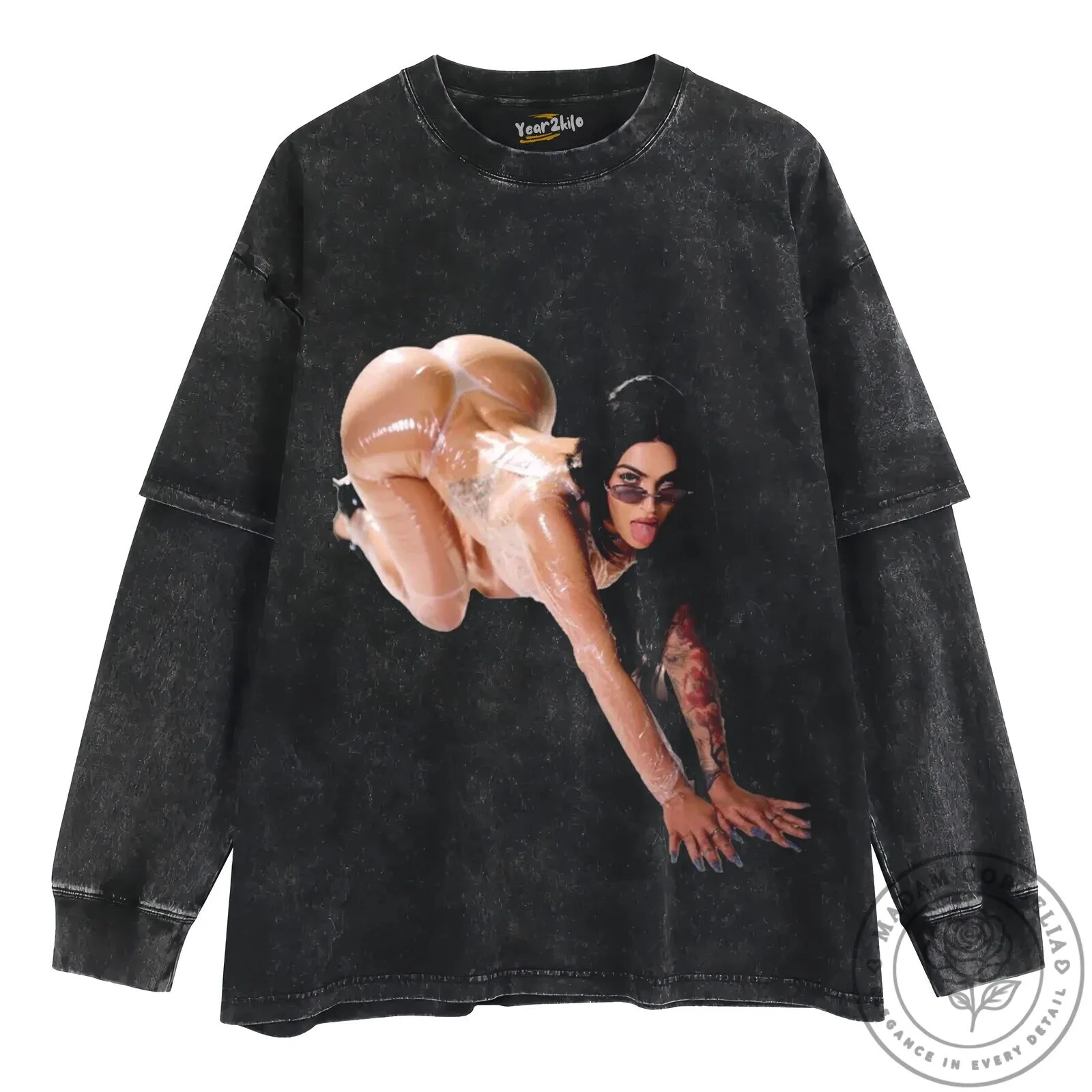 Megan Fox Inspired Black Graphic Print Short Sleeve T-Shirt 19 Megan Fox Inspired Black Graphic Print Short Sleeve T-Shirt