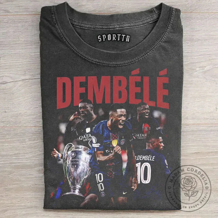 Ousmane Dembélé Paris Saint-Germain Football Club Champions T-Shirt