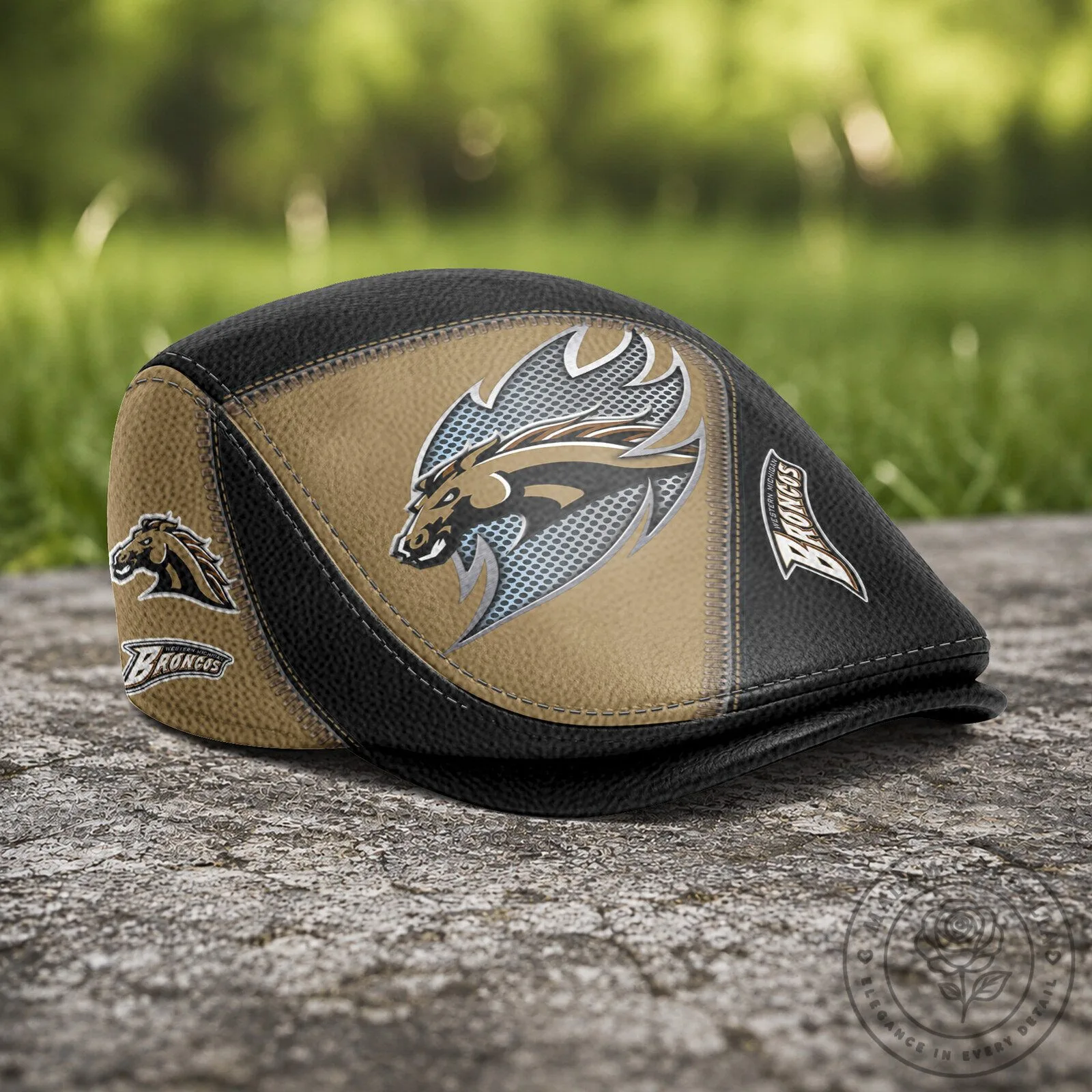 NCAA Flat Cap Hat for Western Michigan Broncos by Jeff