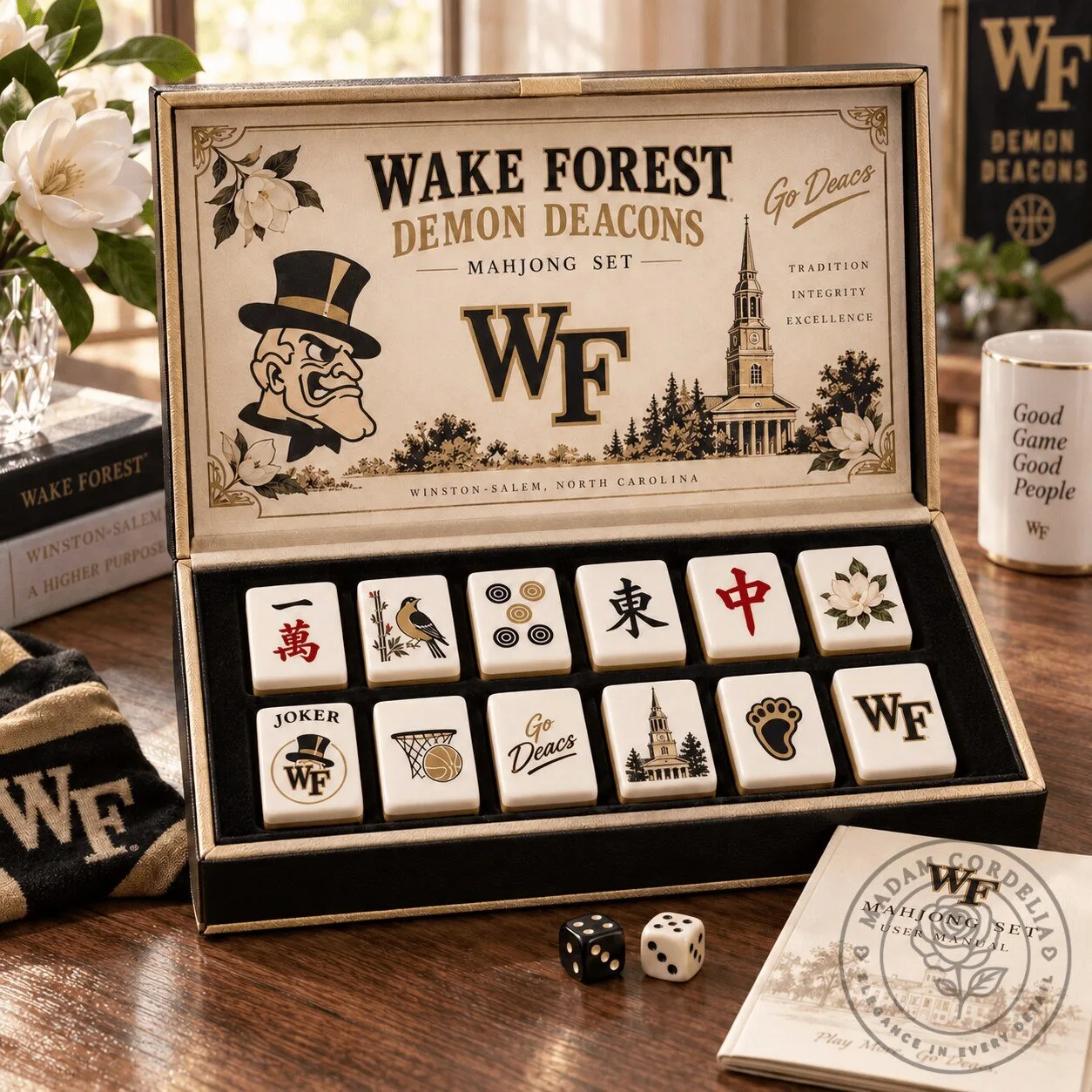 Wake Forest Demon Deacons Mahjong Game Set