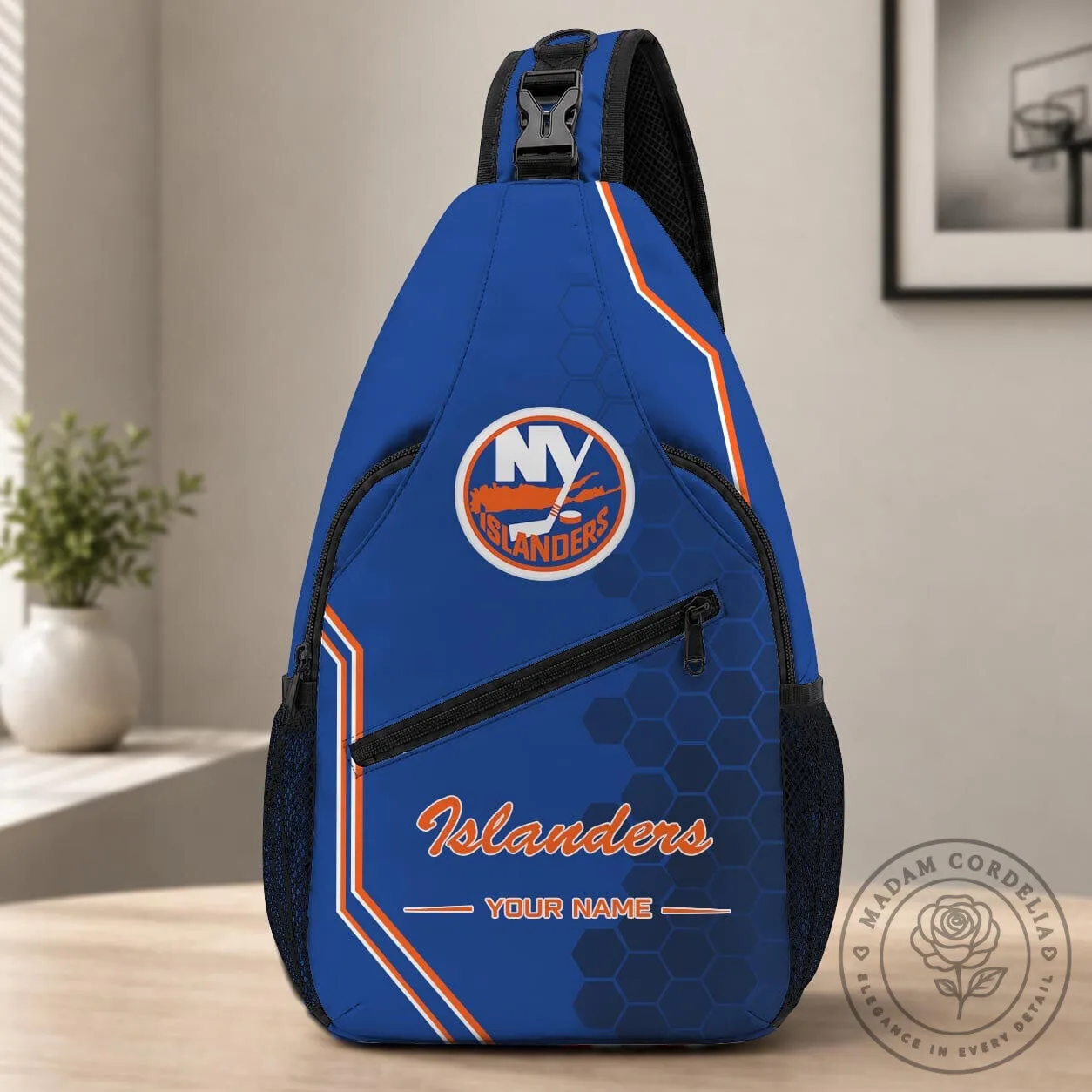New York Islanders Hockey Team Personalized Crossbody Sling Bag