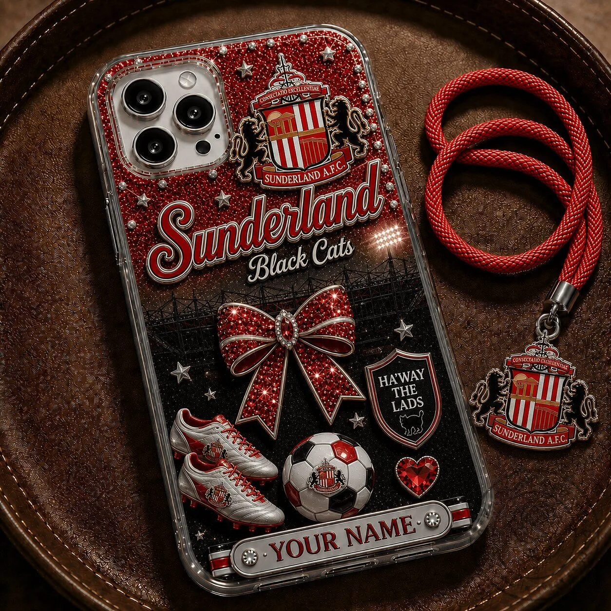 Sunderland AFC Black Cats Football Club Personalized iPhone Case