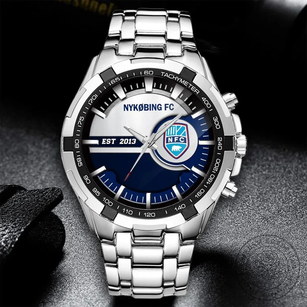 Nykøbing FC Football Club Est 2013 Stainless Steel Chronograph Watch