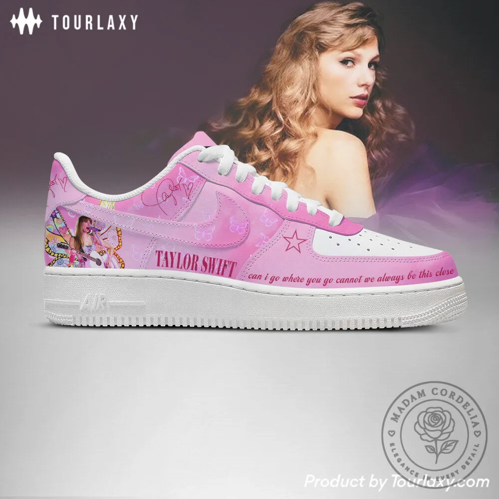 Taylor Swift Pink Love Air Force One Custom Shoes for Women 9 Taylor Swift Pink Love Air Force One Custom Shoes for Women