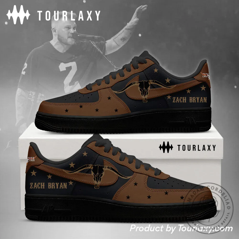 Zach Bryan Country Music Brown Sneakers - Custom Fan Shoes