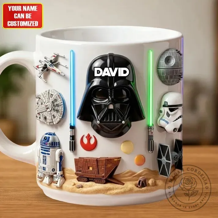 Personalized Star Wars Darth Vader 3D Sculpted Coffee Mug 8 Personalized Star Wars Darth Vader 3D Sculpted Coffee Mug