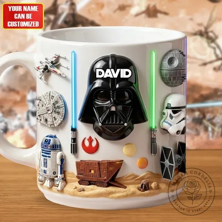 Personalized Star Wars Darth Vader 3D Sculpted Coffee Mug 9 Personalized Star Wars Darth Vader 3D Sculpted Coffee Mug