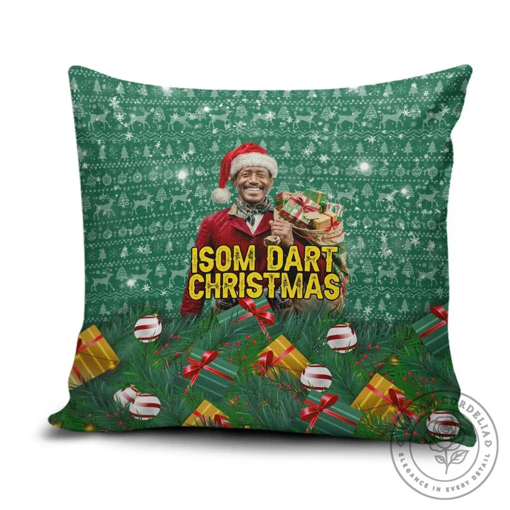 Isom Dart Christmas Holiday Cowboy Western Reindeer Pillow Cover