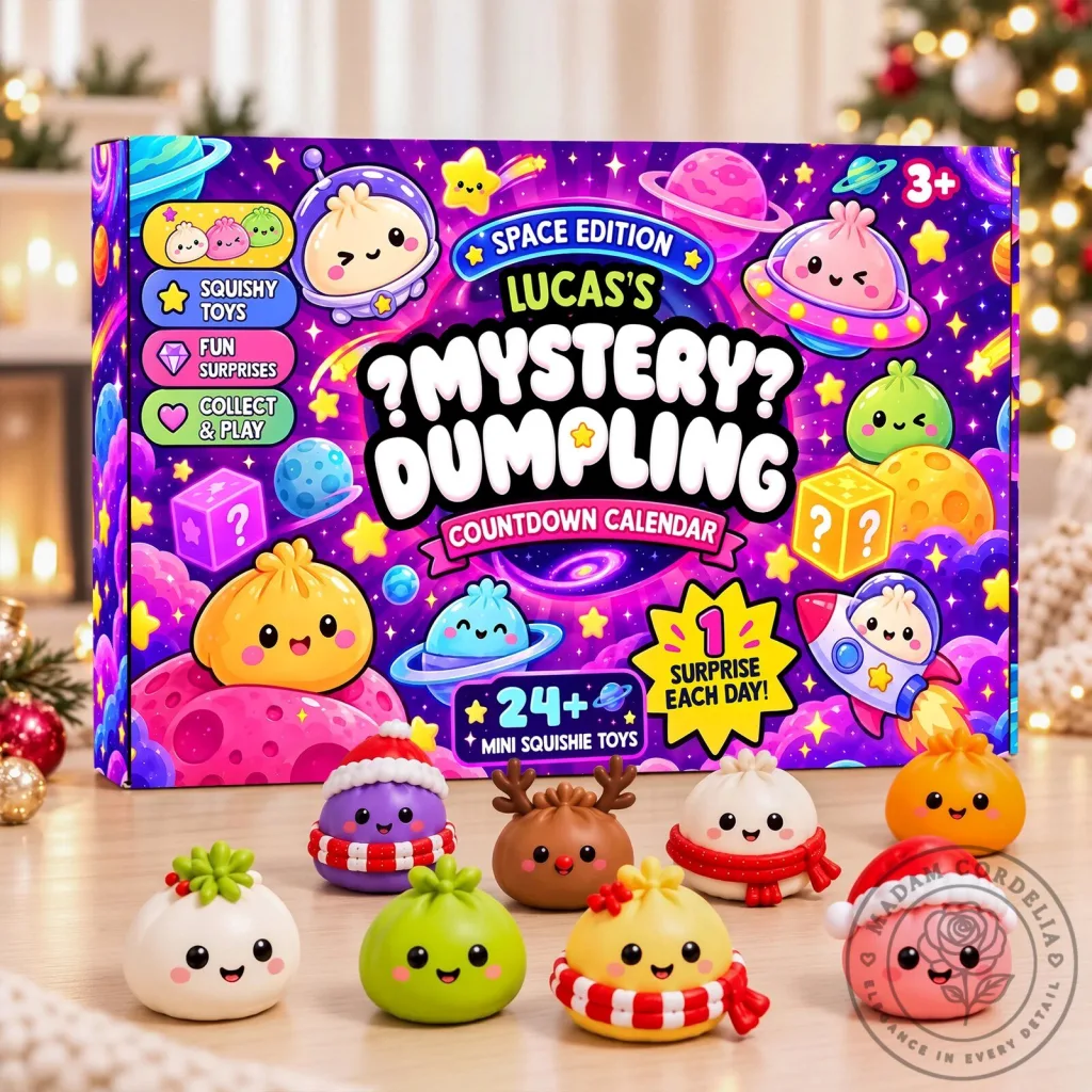 Mystery Dumpling Space Edition Countdown Calendar with 24 Mini Squishy Toys Mystery Dumpling Space Edition Countdown Calendar with 24 Mini Squishy Toys