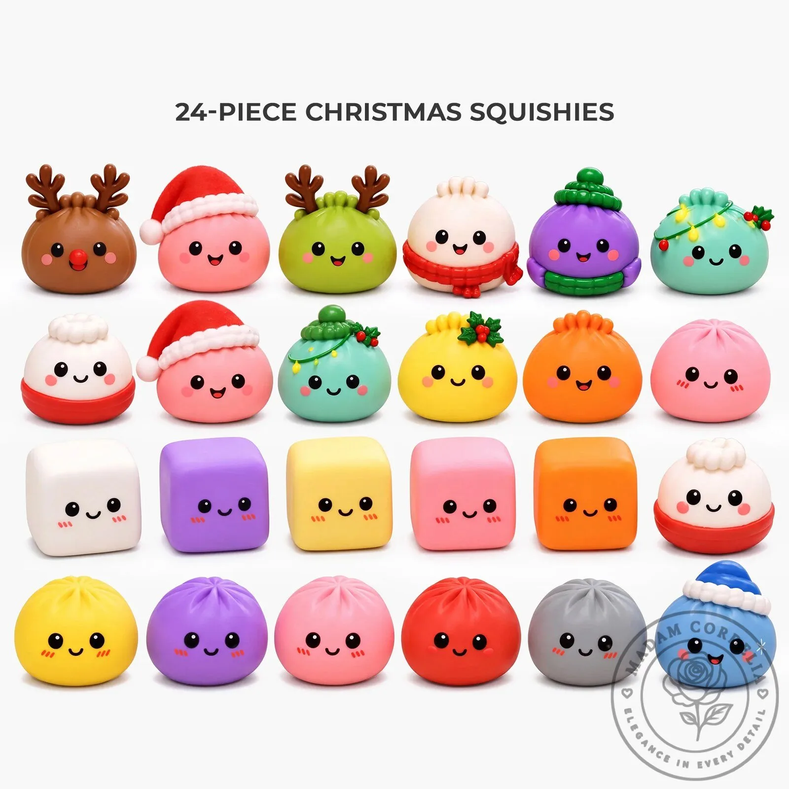 Mystery Dumpling Space Edition Countdown Calendar with 24 Mini Squishy Toys 15 Mystery Dumpling Space Edition Countdown Calendar with 24 Mini Squishy Toys