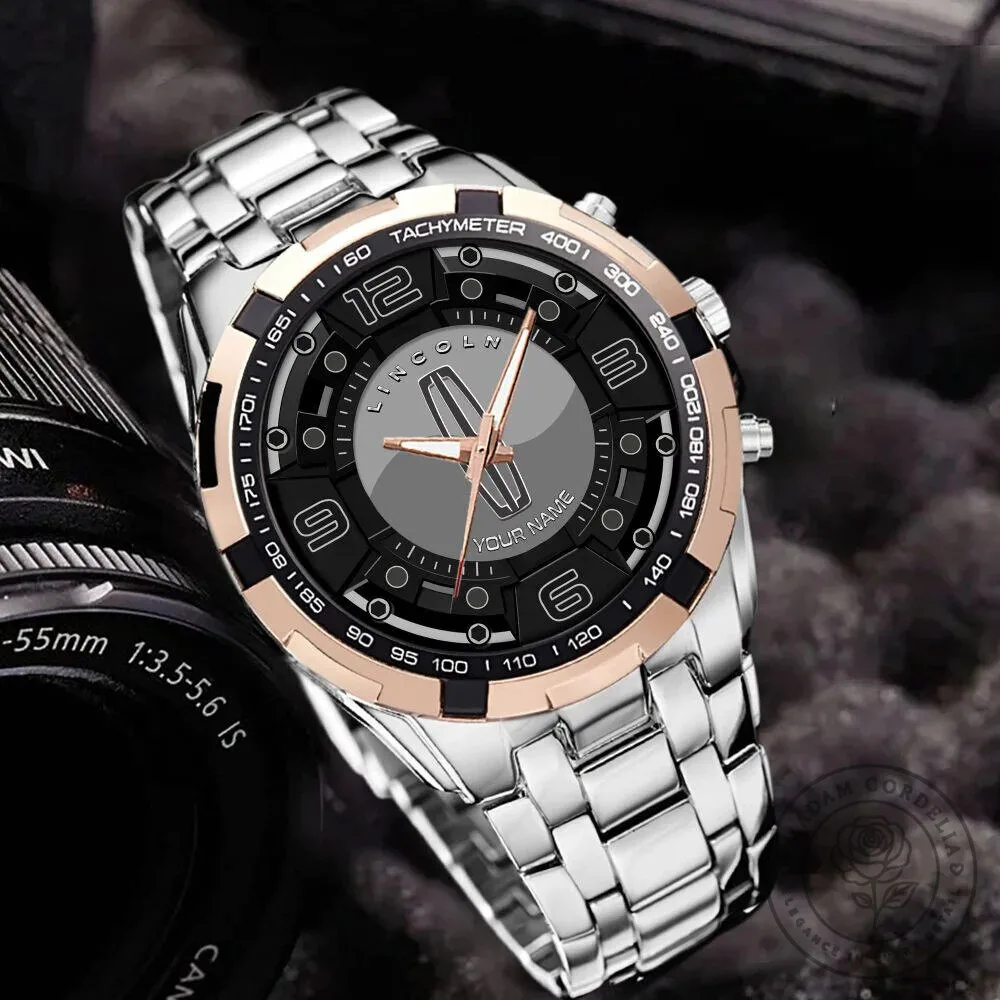 Lincoln Motor Company Elegant Fashion Watch with Custom Name Design 13 Lincoln Motor Company Elegant Fashion Watch with Custom Name Design