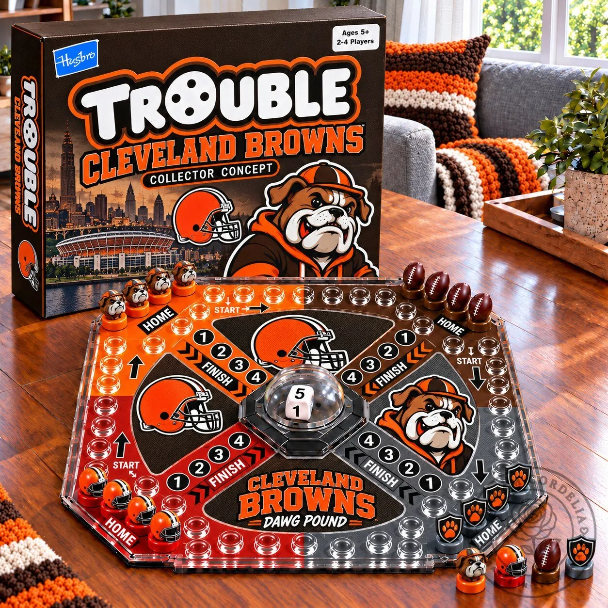 Cleveland Browns Trouble Board Game Collector's Edition