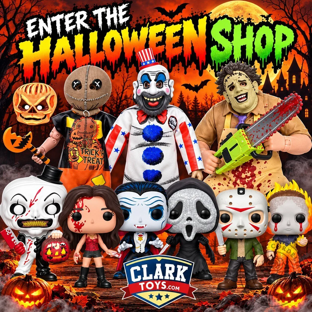 Halloween Horror Movie Character Funko Pop Vinyl Figure Collection