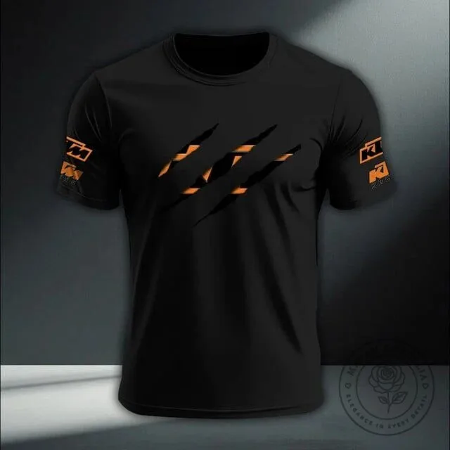 KTM Racing Team Claw Marks Graphic Black Short Sleeve T-Shirt