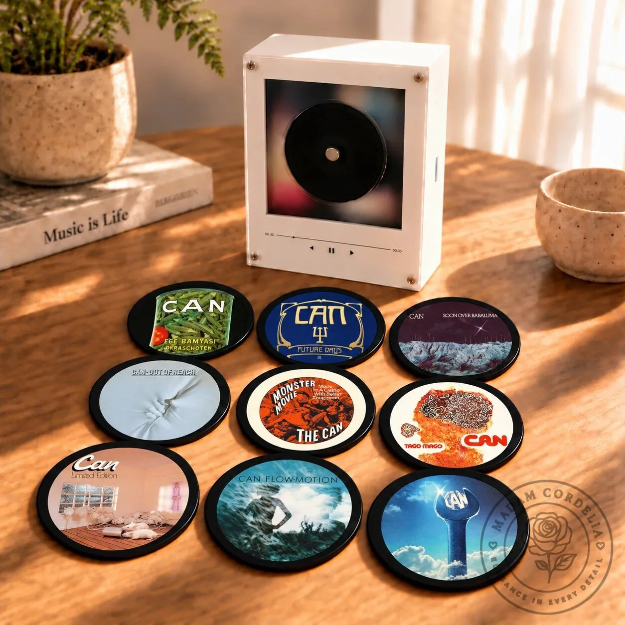 CAN Ege Bamyasi Album Art LED Night Light Tabletop Decor Fan Gift 9 CAN Ege Bamyasi Album Art LED Night Light Tabletop Decor Fan Gift