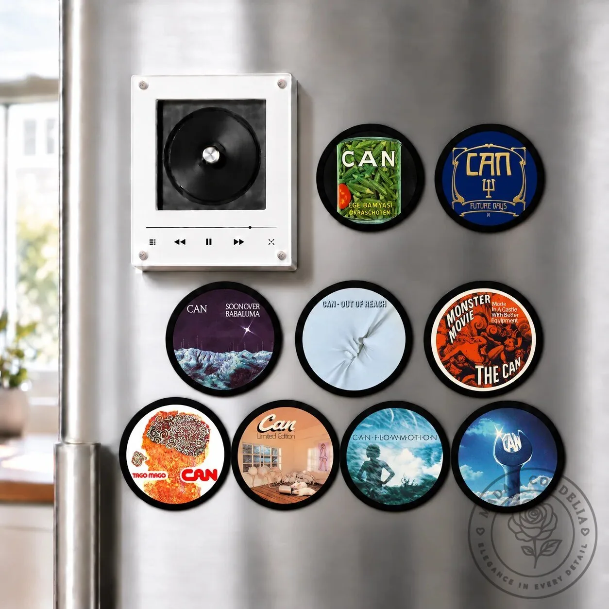 CAN Ege Bamyasi Album Art LED Night Light Tabletop Decor Fan Gift 10 CAN Ege Bamyasi Album Art LED Night Light Tabletop Decor Fan Gift
