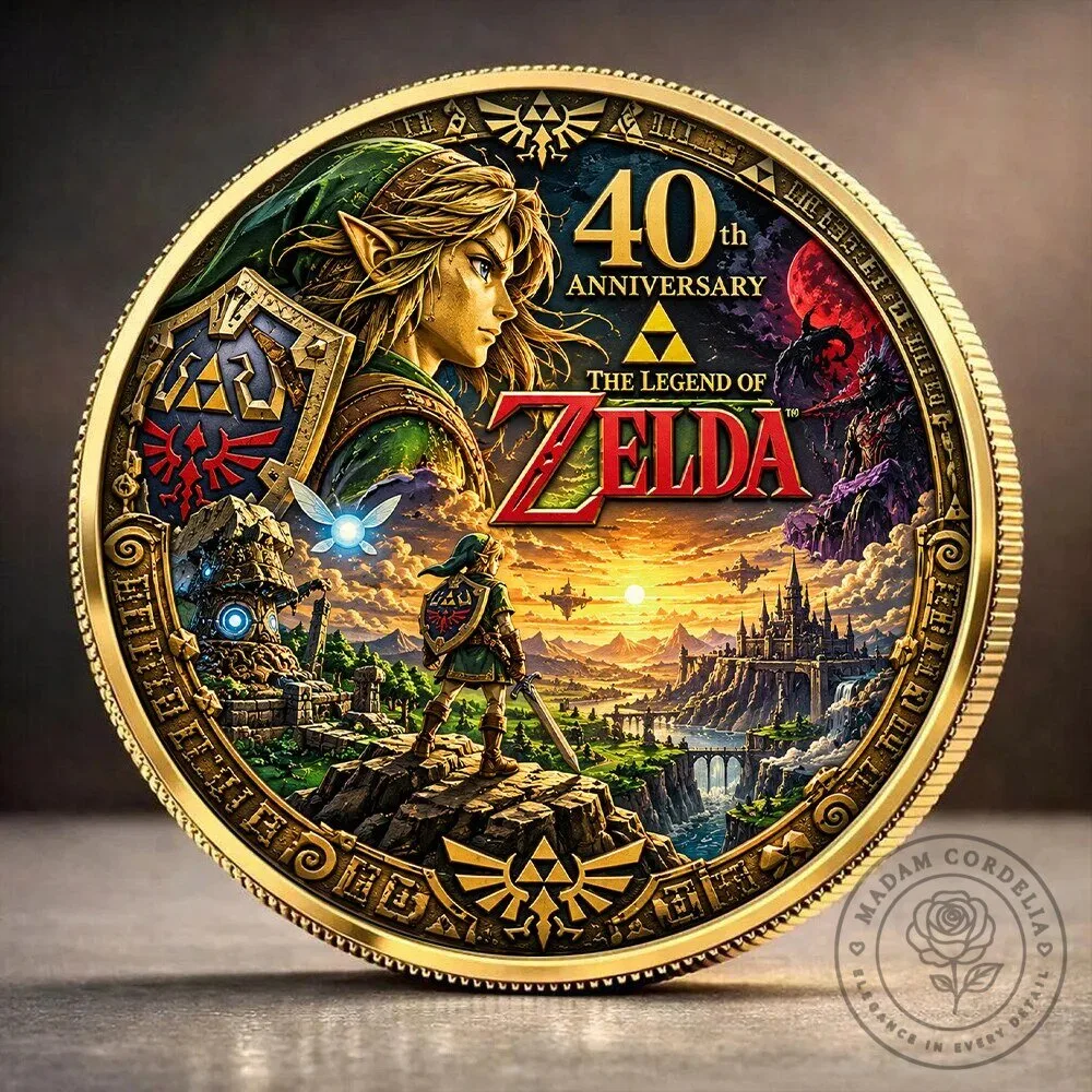 40th Anniversary Gold Coin - Commemorative Collectible from The Legend of Zelda