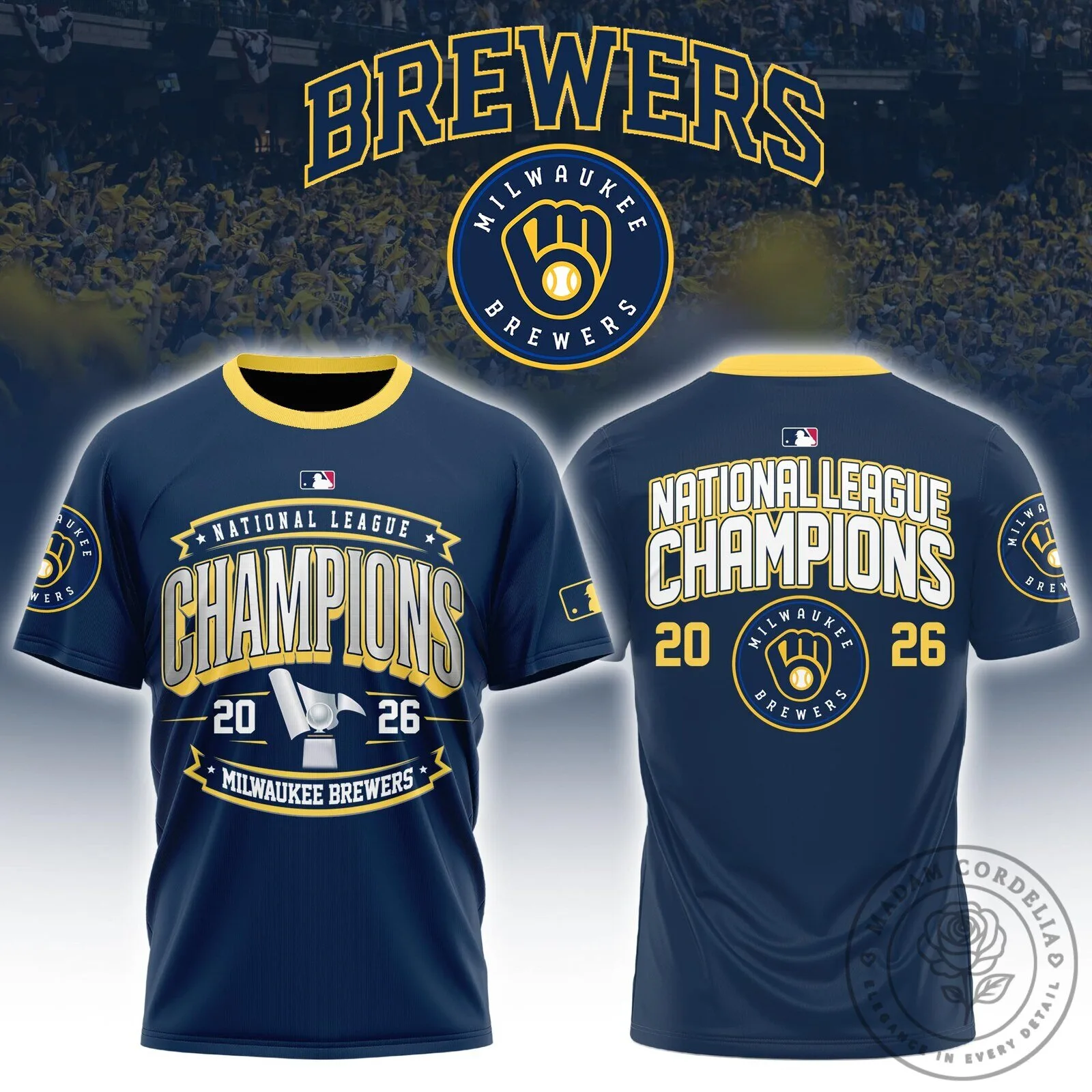 Milwaukee Brewers National League Champions 2026 T-Shirt