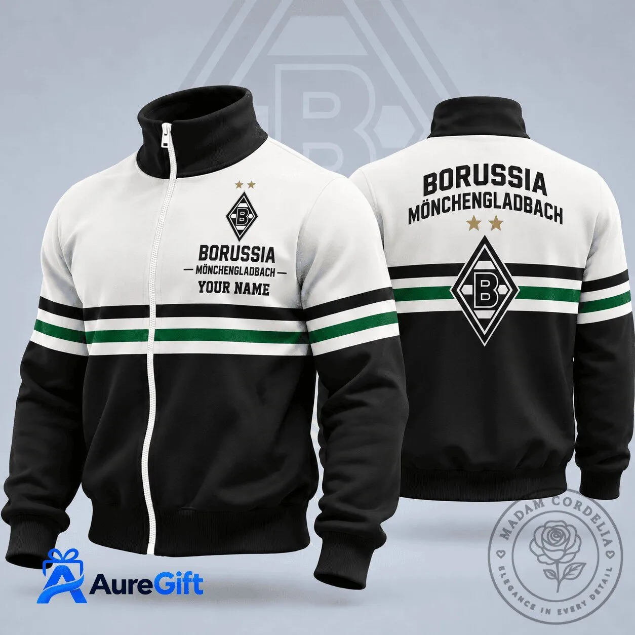 Borussia Mönchengladbach Bundesliga Personalized Name Football Club Jacket