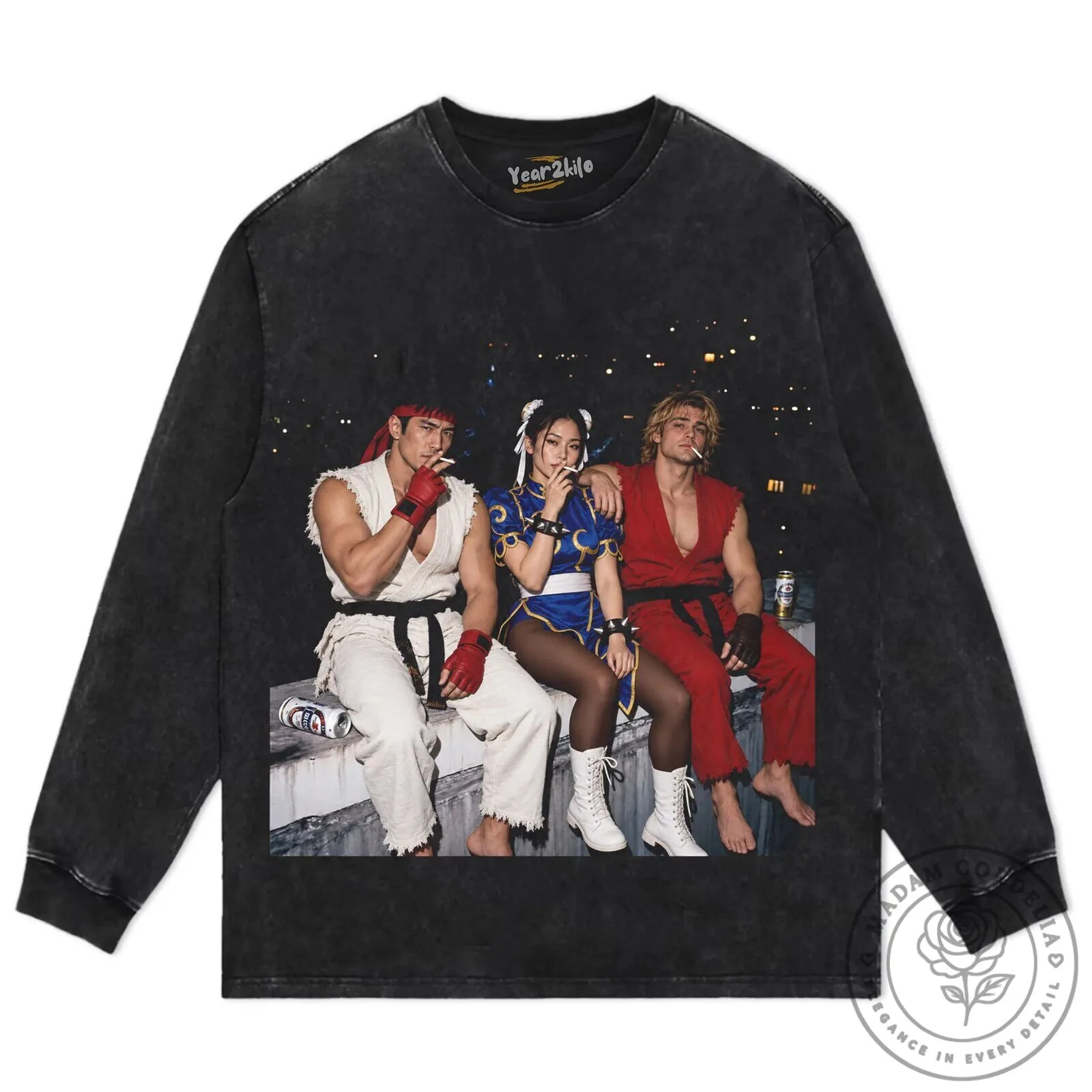 Street Fighter Ryu Ken Chun-Li Video Game Character Graphic T-Shirt 16 Street Fighter Ryu Ken Chun-Li Video Game Character Graphic T-Shirt