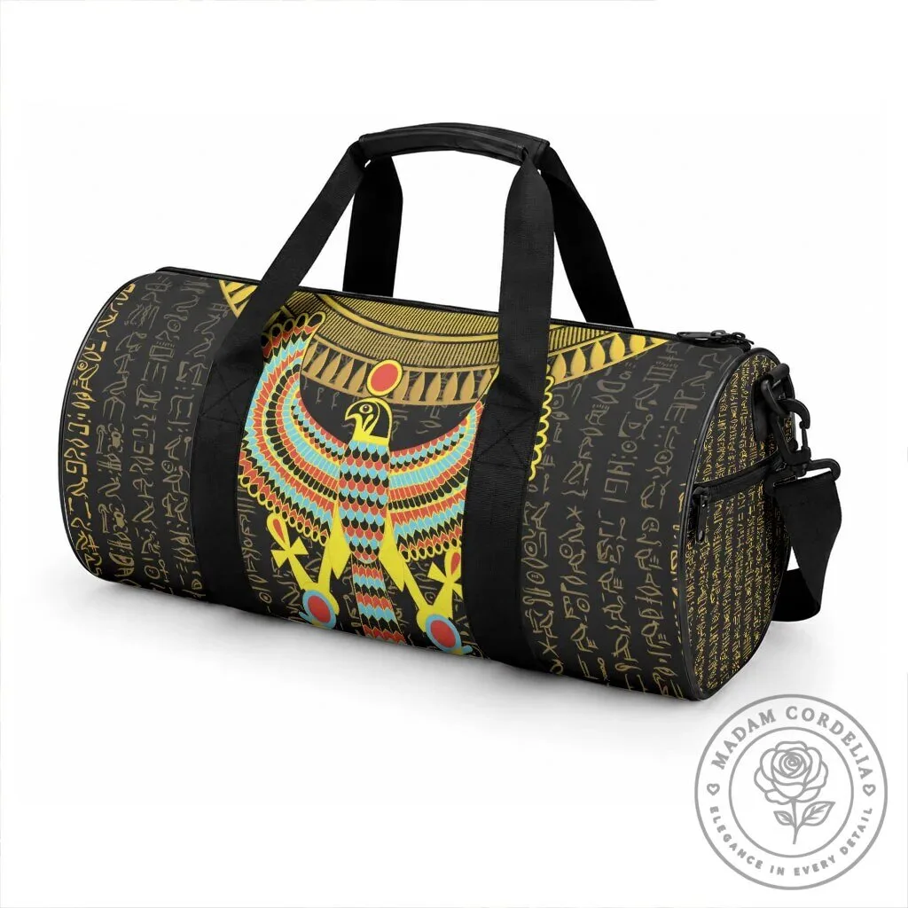 Ancient Egyptian Horus Falcon God Hieroglyphics Duffle Bag 9 Ancient Egyptian Horus Falcon God Hieroglyphics Duffle Bag