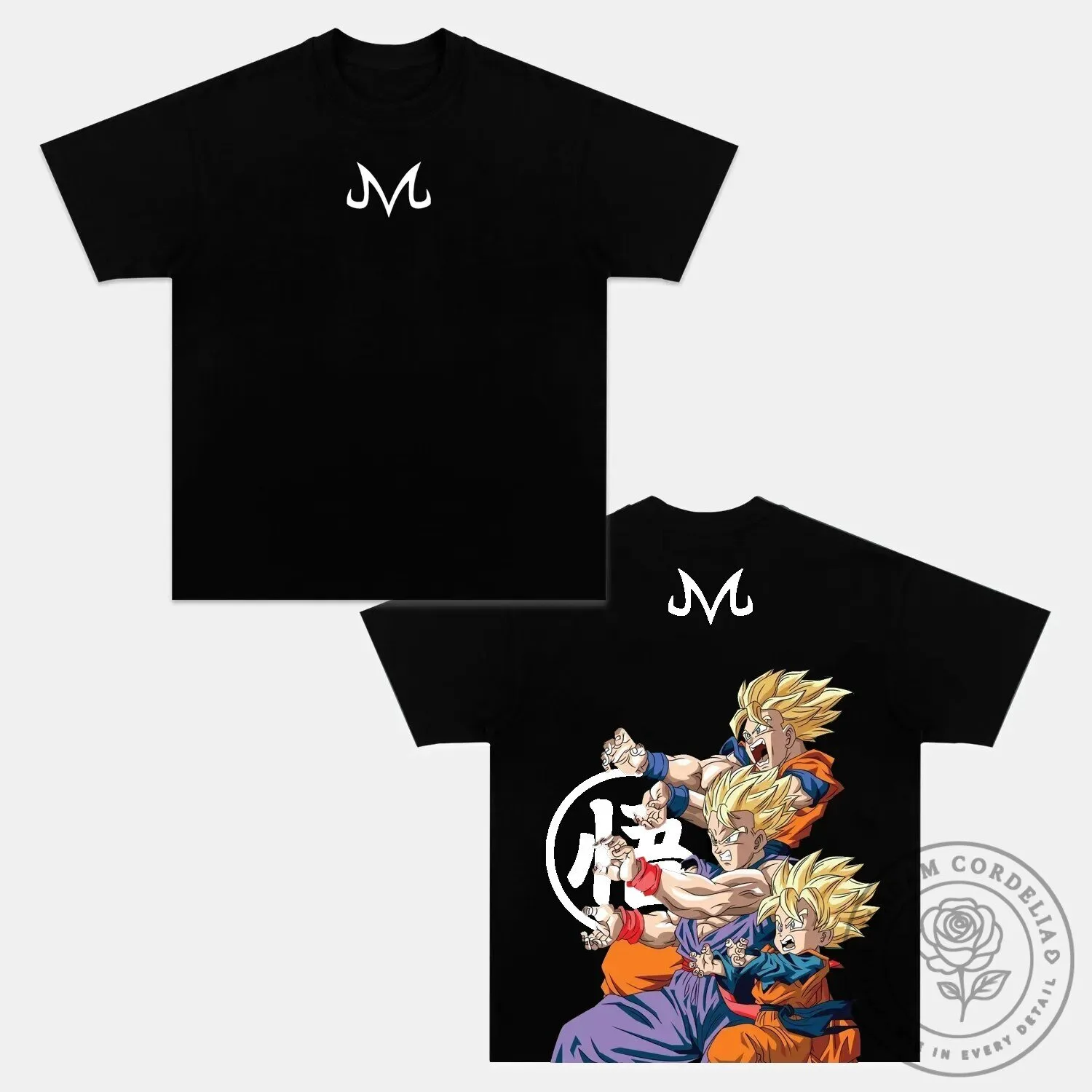 Dragon Ball Z Majin Vegeta Super Saiyan Black T-Shirt