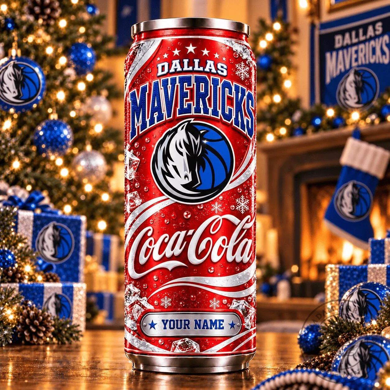 Dallas Mavericks Coca-Cola Personalized Can Tumbler