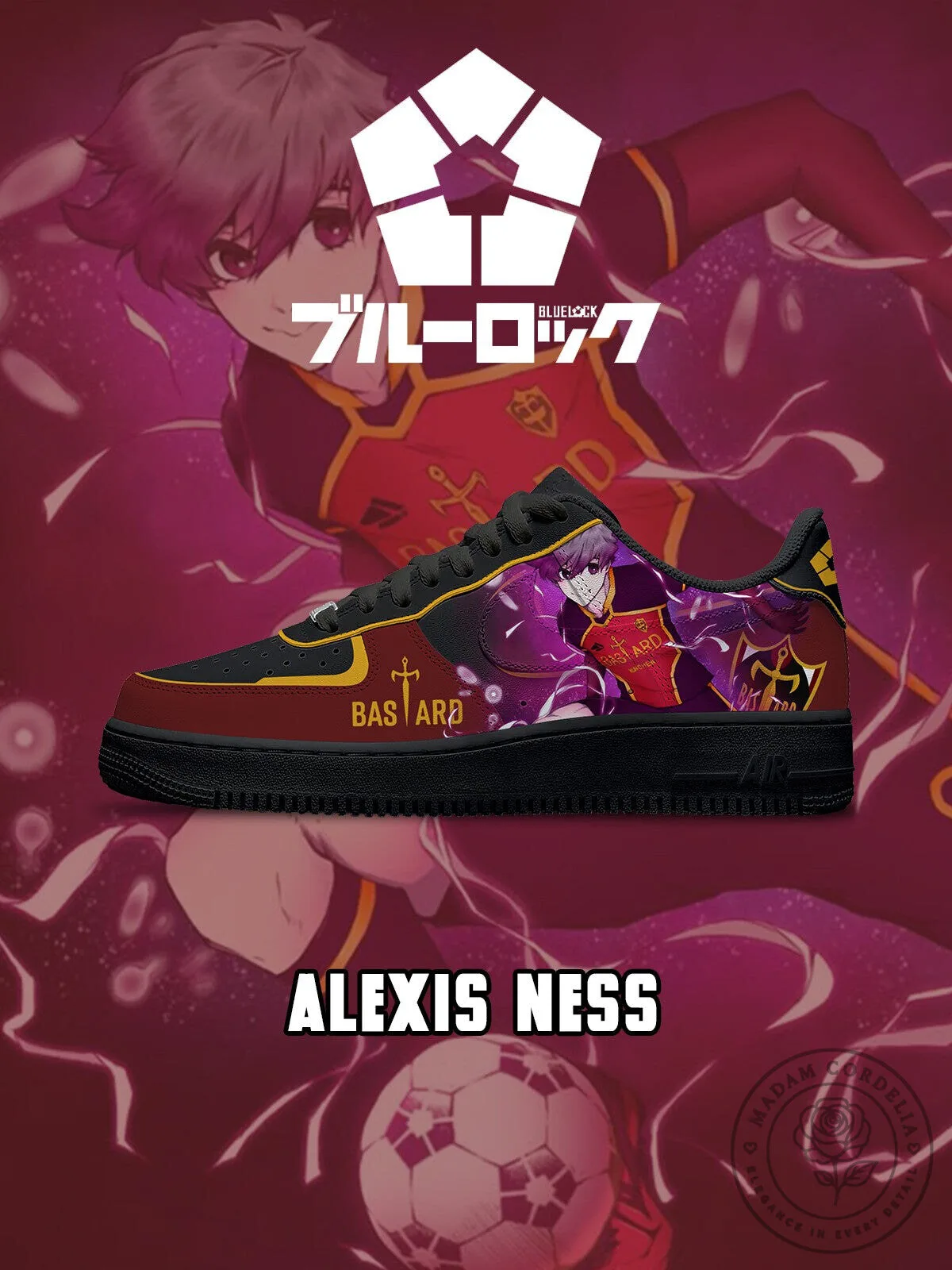 Blue Lock Alexis Ness Anime Character Custom Designed Shoes