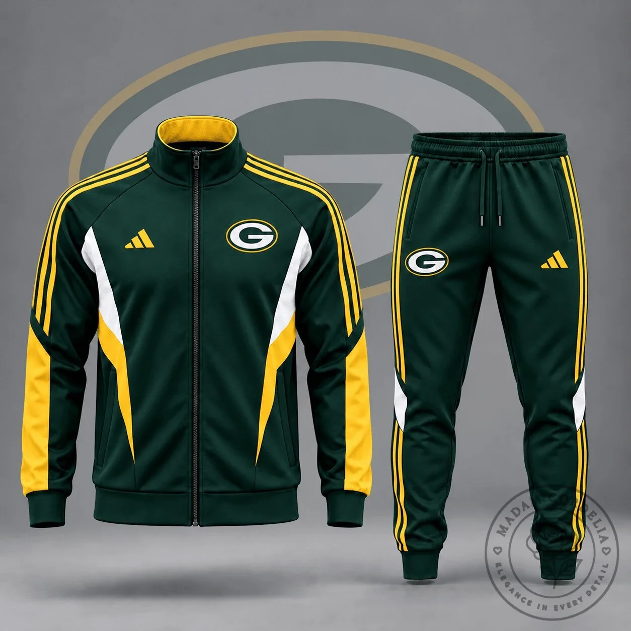 Green Bay Packers NFL Sideline Contrast Panel Zip Up Track Jacket 3 Green Bay Packers NFL Sideline Contrast Panel Zip Up Track Jacket
