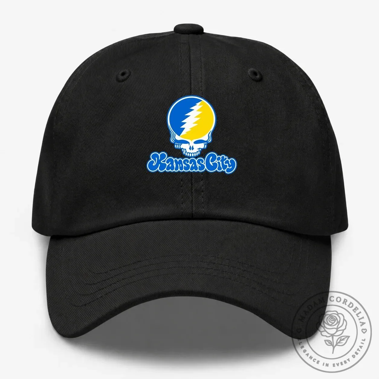 Kansas City Grateful Dead Steal Your Face Skull Embroidered Dad Hat 10 Kansas City Grateful Dead Steal Your Face Skull Embroidered Dad Hat
