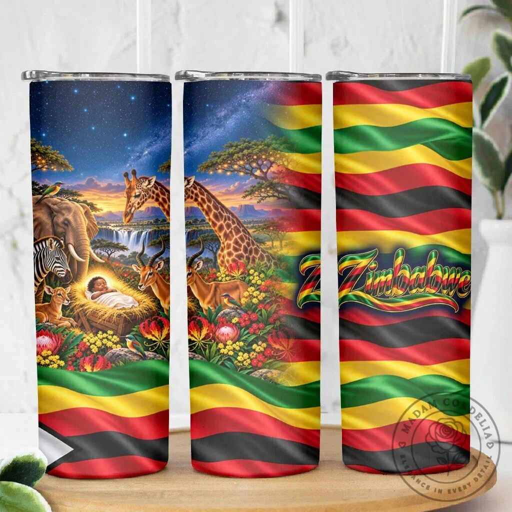 Zimbabwe Christmas Holy Family African Safari Wildlife Savanna Sunset Baby Jesus Tumbler 9 Zimbabwe Christmas Holy Family African Safari Wildlife Savanna Sunset Baby Jesus Tumbler